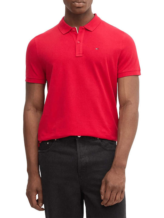 Tommy Hilfiger Polo Short Sleeve Shirt Red