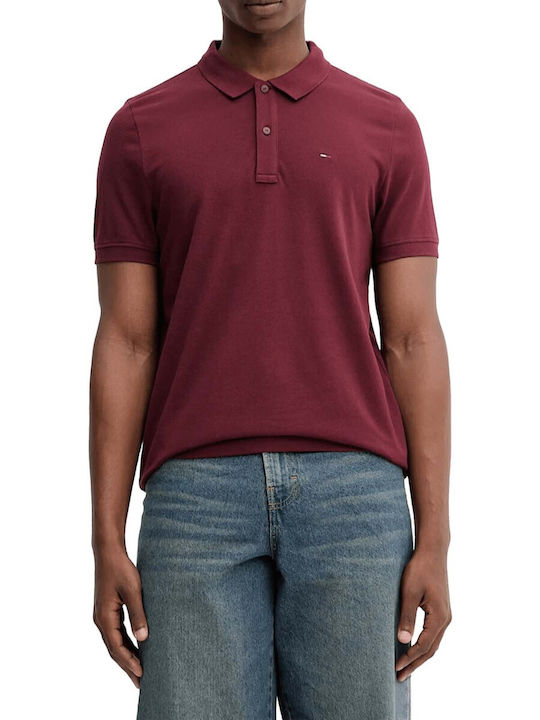 Tommy Hilfiger Polo Bluză Burgundy