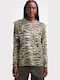 Miranda Γυναικεία Μπλούζα Μακρυμάνικη Animal Print Olive C9T24761