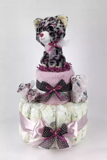 Dama Koupa Χειροποίητο Diaper Cake για Κορίτσι