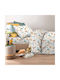 Astron Italy Cotton Single Kids Sheets Animals Set 170x260cm 3 Pieces