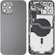 Apple iPhone 12 Pro Max Full Housing All Parts Vibra NFC Charging Port Power Volume Flash Flex SIM Tray Gray Grade A