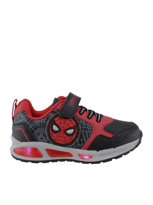 Παιδικά Sneakers με Σκρατς & Φωτάκια Μαύρα