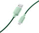 Cellular Line Regular USB-A la Cablu Lightning Verde 1m