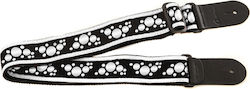 Ovation Ζώνη Κιθάρα Signature Nylon White Black