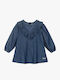 Wild West Girls Dress Long Sleeve Denim Set with Accessories Dark Denim