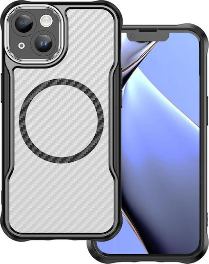 TelForceOne Defender Carbon Mag Back Cover Σιλικόνης / Πλαστικό 2mm Μαύρο (iPhone 18 Pro Max / 17 Pro Max)