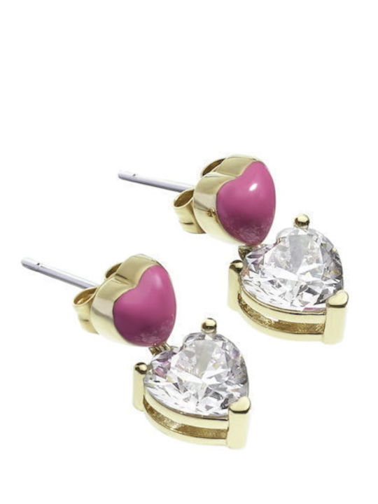 Chiara Ferragni Earrings Gold Plated with Stones