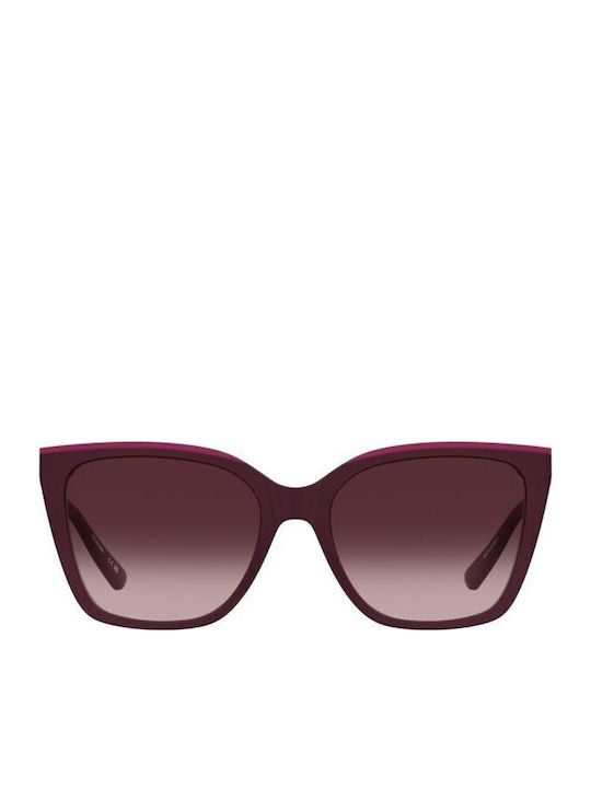 Moschino Women's Sunglasses with Burgundy Plast...