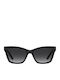 Moschino Women's Sunglasses with Black Plastic Frame and Black Gradient Lens MOL096/S 807/9O