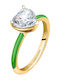 Chiara Ferragni Ring with Zircon Gold Plated