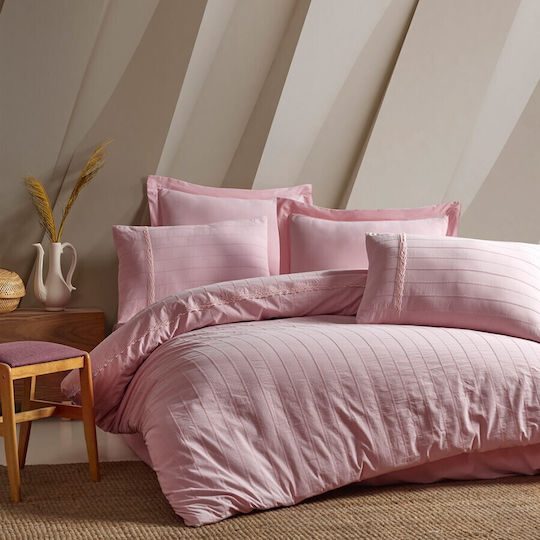 Şaheser Set Double 200x220 Jasmin Pink (powder Pink)