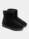 Women's Ankle Boots with Fur Black
