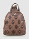 Leather Women's Bag Backpack Brown