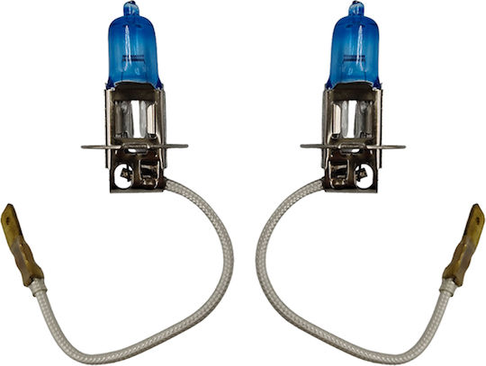 Auto Gs Λάμπες Αυτοκινήτου H3 Ψυχρό Λευκό 12V 55W 2τμχ