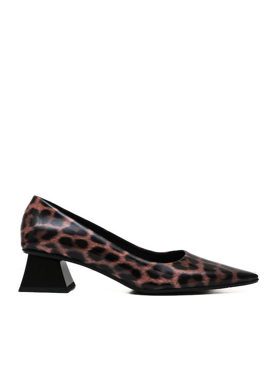 Square Pantofi cu toc Animal Print