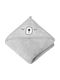 Akuku Baby Hooded Towel Gray 100x100cm