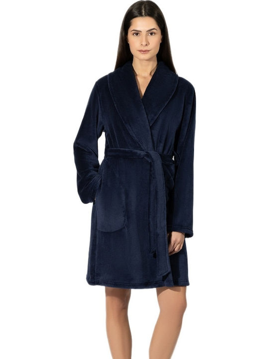 Harmony Winter Women's Robe Blue