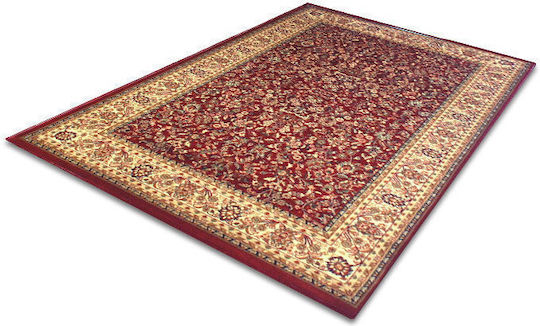 Royal Carpet Olympia 8595E Teppich Rechteckig Synthetisch,Polyester/Cotton/Leather Red