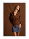 Magie Women's Long Sleeve Shirt Brown