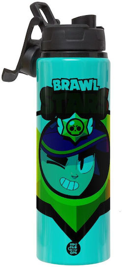 Koupakoupa Brawl Stars Fang Kids Water Bottle Brawl Stars Aluminium with Screw Cap Non Spill 850ml