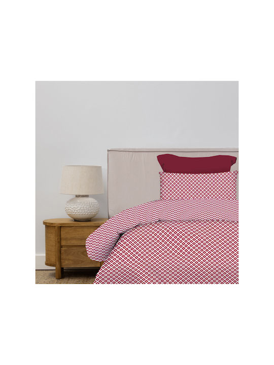 Astron Italy Bettbezug-Set Baumwolle Einzelbett mit Kissenbezug 170x250 Ariel Redwine