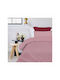 Astron Italy Bettbezug-Set Baumwolle Einzelbett mit Kissenbezug 170x250 Maira Redwine