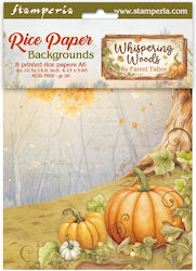 Set 8 Reispapier Decoupage Stamperia 10.5×14.8c...