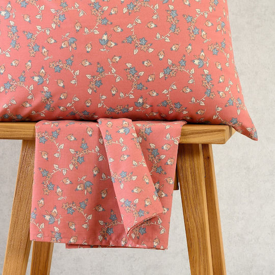 Melinen Bettwäsche-Set mit 1 Kissenbezug für Einzelbett mit Gummiband 100x200+32cm. Cesare Jean 2Stück