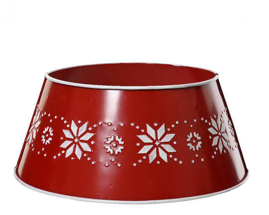 Weihnachtsbaumrock Metall Rot Ψάθινη Μ27xΥ70xΦ70εκ.