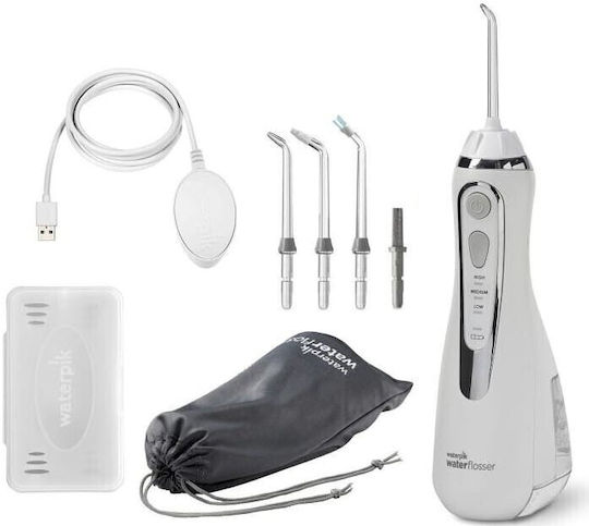 Waterpik Advanced 2.0 Rechargeable & Waterproof Water Flosser with Travel Case White WP-580