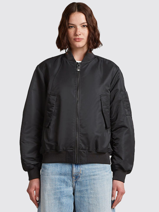 Damen Bomberjacke Schwarz