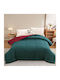 Homeone Bettdecke Großes Doppelbett 220x240cm Green - Bordeaux