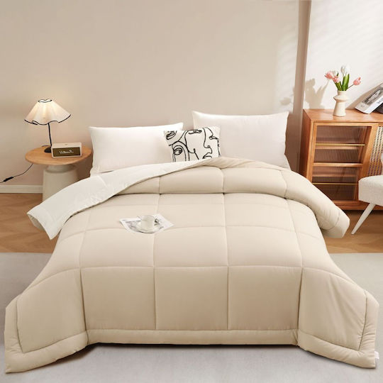 Bettdecke Großes Doppelbett 220x240cm Ιβουάρ - Κρεμ