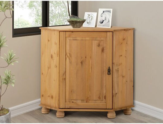 Sideboard Nolcore 105 made of Solid Wood & Metal Open Café 50x33x78cm