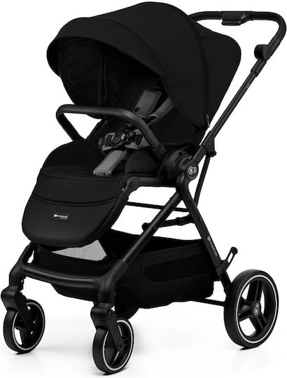 Kinderkraft Yoxi Reglabil 2 în 1 Cărucior pentru copii Potrivit pentru Nou-născut negru pur 11kg