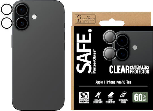 Safe By Panzerglass Camera Lens Protector Transparent Iphone 17 Iphone 16 16 Plus