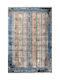 Tzikas Carpets 31637-110 Teppich Rechteckig Synthetisch,Polyester/Cotton/Leather mit Fransen Quares