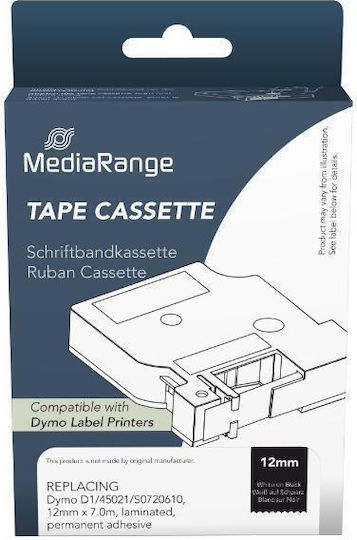 MediaRange Ταινία Ετικετογράφου 1m x 12mm σε Λευκό Χρώμα Συμβατή με Dymo D1
