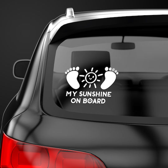 Baby Sunshine Bob 006 White Sticker