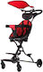 NBW Adjustable Baby Stroller Suitable for Newborn Red 5.1kg BICI80282