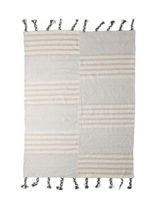 Royal Carpet Lotus Cotton Kilim 065 Rug Rectangular Cotton with Fringes 065 Grey