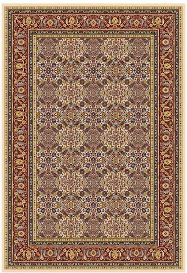 Klonaras 1180 Rug Rectangular with Fringes Orian Cream-Red