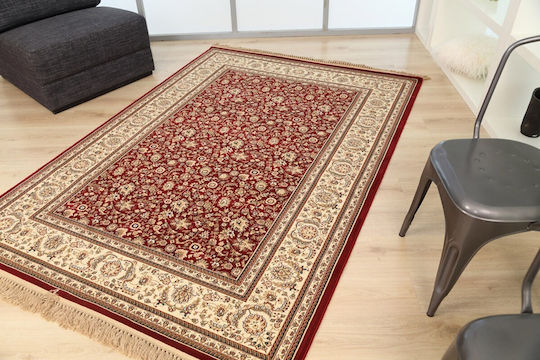 Royal Carpet Sherazad 8712 Teppich Rechteckig Synthetisch,Polyester/Cotton/Leather mit Fransen Red