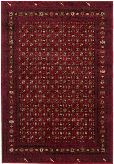 Isexan 8304 Teppich Rechteckig Synthetisch,Polyester/Cotton/Leather Rot