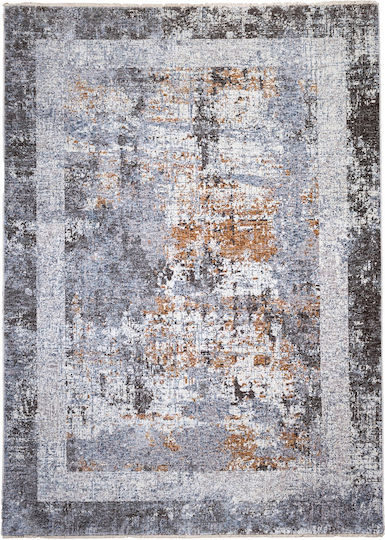Klonaras Imperial 092/X Teppich Rechteckig Synthetisch,Polyester/Cotton/Leather Grey