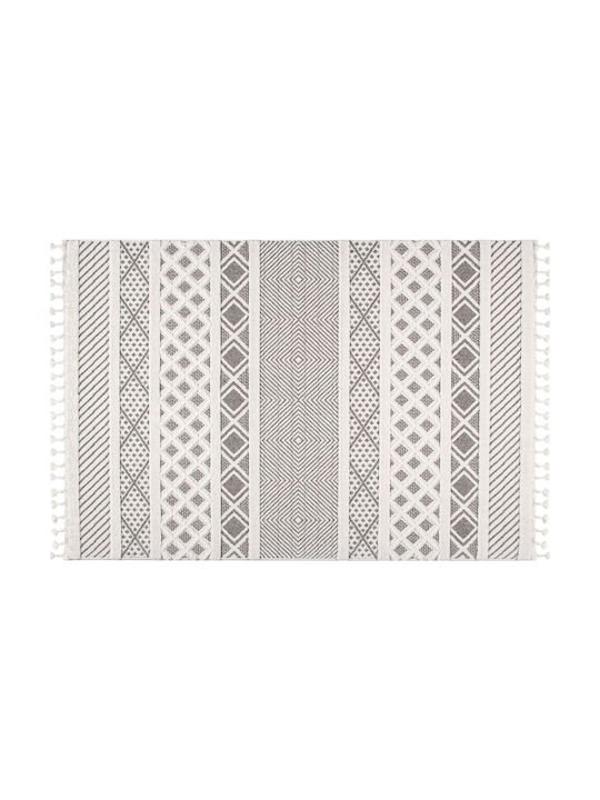 Balsan Monet Urban Teppich Rechteckig Synthetisch,Polyester/Cotton/Leather mit Fransen Brown / Cream