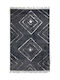 Ezzo Soffice B378AX2 Teppich Rechteckig Zottelig Synthetisch,Polyester/Cotton/Leather mit Fransen Anthracite