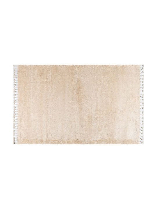 Balsan Soft Covor Rectangular Shaggy cu franjuri Bej