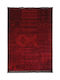 Royal Carpet Afgan 7675A Teppich Rechteckig Synthetisch,Polyester/Cotton/Leather mit Fransen Dark Red